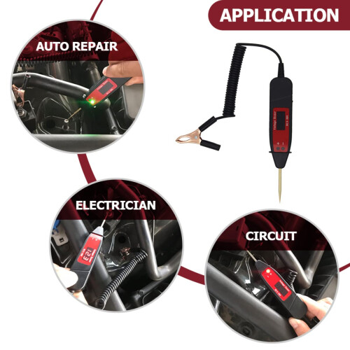 5pcs LCD Digital Circuit Tester Voltage Tester for Vehicles Accurate Test Light Easy Use Design 1