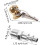 2 Sets 1/4" Internal Thread Copper Locking Tire Air Chuck Zinc-Plated Clip 2