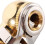 2 Sets 1/4" Internal Thread Copper Locking Tire Air Chuck Zinc-Plated Clip 8