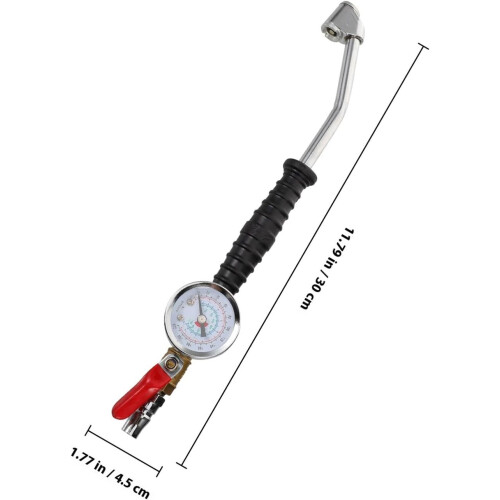 Reifendruckmesser mit Luftanschluss und Manometer 1
