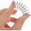 10 ressorts de compression robustes en acier inoxydable, force élastique stable, conception compacte, couleur argent. 4