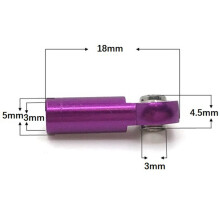 1Pair Metal M3 Tie Rod End Joint Link Holder for 1/8 1/10 1/12 1/14 1/16 1/18 RC Crawler Truck Car,8 Black