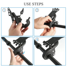 Compatible with MIJIA M365 Scooter PhoneHolder Stand Phone GPS Holder Universal Phone Bracket Durable Anti-Slip 360 Rotation