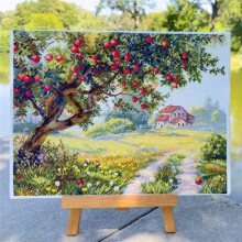 Kit di Decorazioni DIY per Alberi Dreamfounder, Aida 14ct 11ct, Ricamo DIY A