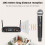 Wireless Microphone Handheld 4 Channel UHF Fixed Frequency Dynamic Microphone System for Karaoke Wedding Party Stage UK 4