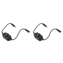 2X 12V / 24V 6A LED Dimmer Controller Ajusta El Brillo para Facilitar El Color Claro, Negro
