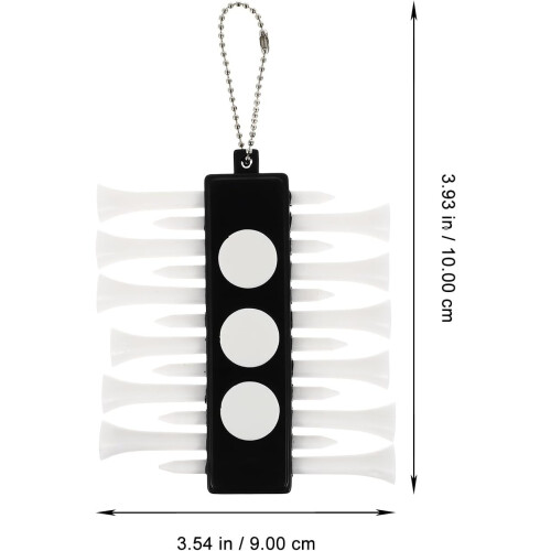 Golf-Teehalter-Set (2 Stück) aus Kunststoff mit Ballmarker 1