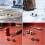 4 supporti da parete per sci, in gomma, con design antiscivolo. 3