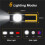 LED Work Light , Rechargeable Work Light with Magnetic Base, Portable Flashlight with Clip, Hook and 180 Rotation Stand 4