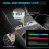 USB Hub Docking Station with Rainbow Light 4  Retractable Light-Ning&Type-C Fast Charging for  Model 3 6