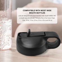 Bouchon Large en Paille, Bouchon Rabattable à Café et Couvercle Flexible pour pour Flask Bouche Large et la Plupart des Bouteilles D'Eau de