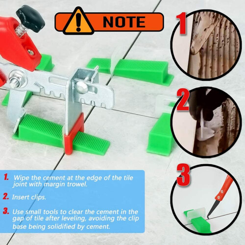 Tile Leveling System 1/8 inch Kit for Kitchen Living Room Shower Base Tile Leveler Tools for Installation 1