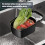 Sink Strainer Funnel Drain Basket Multifunctional Saddle-Shaped Left Mesh Stainless Steel Filter Black 3