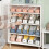 Shoe Rack Shoe Storage Rack Double-Layer Integrated Adjustable Home Dormitory Living Room Plastic 2