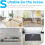 5 Feet PVC Floor Transition Edging Strip Carpet Binding Trim Secure Easy to Install Suitable 3