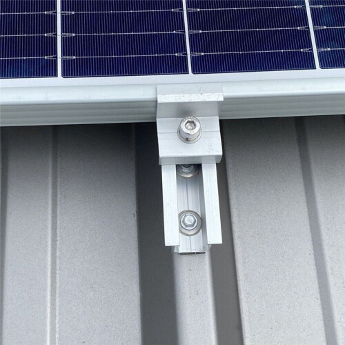 Solar Panel Adjustable Bracket Clamp PV Bracket Mounting Clip Solar End Clamp 30mm for Fixing Solar Panel 2