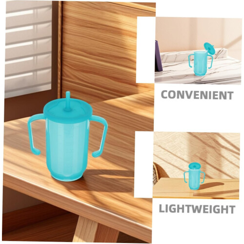 2pcs Sippy Cups with Handles Non Spill Cups for Adults Plastic 2