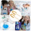 5pcs Scientific Lab Cleaning Brush for Beaker Bottle Cup Experiment Use Deep Cleaning Brush 6