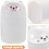 Mini Trash Can with Lid Cartoon Garbage Can Plastic Compact Storage Desktop 3