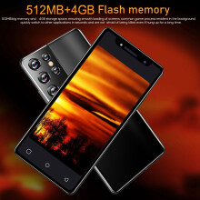 S21 Ultra Phone 5.0 Polegadas MTK6572 Dual-Core 512 MB RAM + 4 GB ROM Dual-Card Dual-Standby Android6.0 Phone Preto Plugue UE
