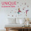 2pcs Ocean Pattern Stickers PVC Wall Decals Assorted Color Reusable Easy to Apply Unique Design 6