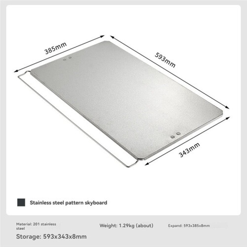 Stainless Steel Square Top Light Grid Table Accessories Auxiliary Tray Support for Kitchen and Home