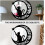 Espelhos da lua para a parede do quarto 2 pacote de gato acrílico e adesivo da parede da lua 6