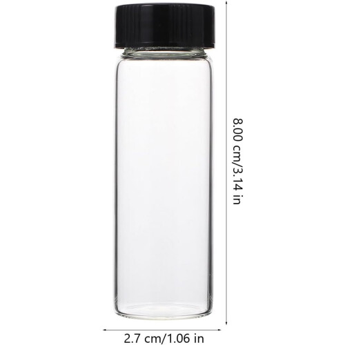 30Ml Borosilicate Glass Reagent Bottles 30Pcs Laboratory Storage Sample Vials 1