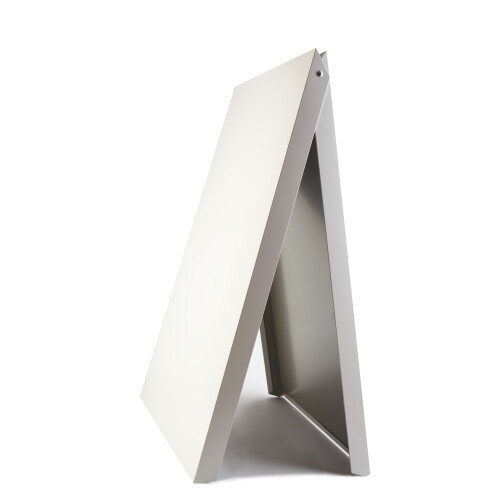 A-Board White Pavement Sign Magnetic Board Metal 2
