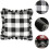 Unique Checkered Pillow Cover Polyester Fabric Fashionable Simple Design Decorative 6