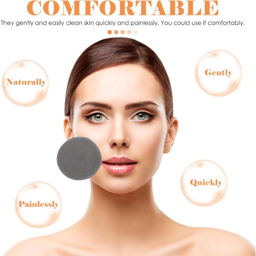 26 wiederverwendbare Make-up-Entferner-Pads aus Bambusfasern 2