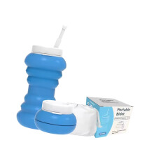 Multiple Color Silicone Bidet for Feminine Care Compact-Blue