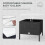 8-seater rattan corner dining sofa set-Black 3
