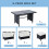 8-seater rattan corner dining sofa set-Black 5
