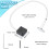 5 Ft Retractable Remote Control Tether, 4 Pack Security Cable Lanyard Lock with Double Sided Adhesive & Screw 6