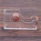 Design acrylique de luxe Devidoir transparent de ruban de table de bureau Or rose 6