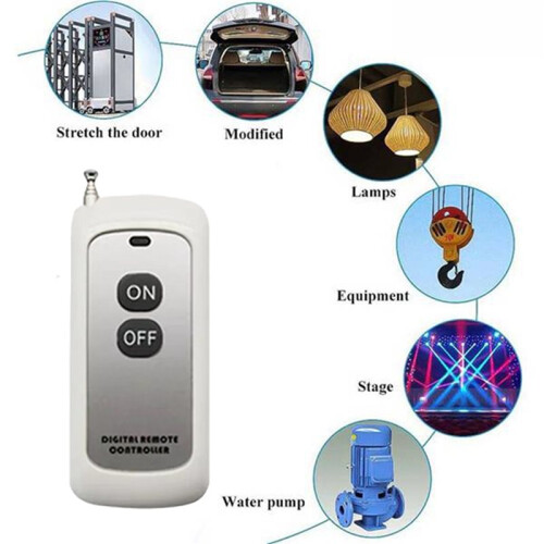 2X 433MHz Wireless Remote Control Learning Code EV1527 Module with Antenna /OFF 2 Button Control 1000M 2