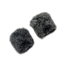 2X Furry Windscreen for Zoom H5 STUDIO Outdoor Windshield Artificial Fur Mic Cover Studio Recording Accessory