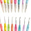 8 darabos ergonomikus horgolótű 2,5–6,0 mm 5