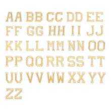 52 StüCk Buchstaben AufnäHer zum AufbüGeln, Buchstaben AufnäHer zum AufnäHen, Bestickte Buchstaben AufnäHer, Alphabet AufnäHer für Kleidung