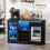 BROTTAR Coffee Bar Cabinet  (Fridge Included) 3