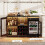 BROTTAR Coffee Bar Cabinet  (Fridge Included) 6