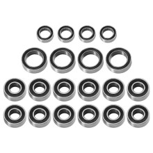Kit de Rodamientos Sellados de 20 Piezas para TT01 TT-01 TT-01E TT-02B TT-01D 1/10 RC Car Upgrade Parts Accessories