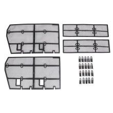 4PCS Grille Insect Screening Mesh Front Grille Net for Land Prado 2018 2019 150 Accessories