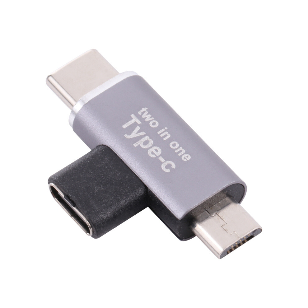Usb-C / Type-C Female To Usb-C / Type-C Male + Micro Usb Male Converter 6083684939730