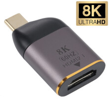 8K 60Hz HDMI-vrouwelijk naar USB-C/Type-C-mannelijk adapter