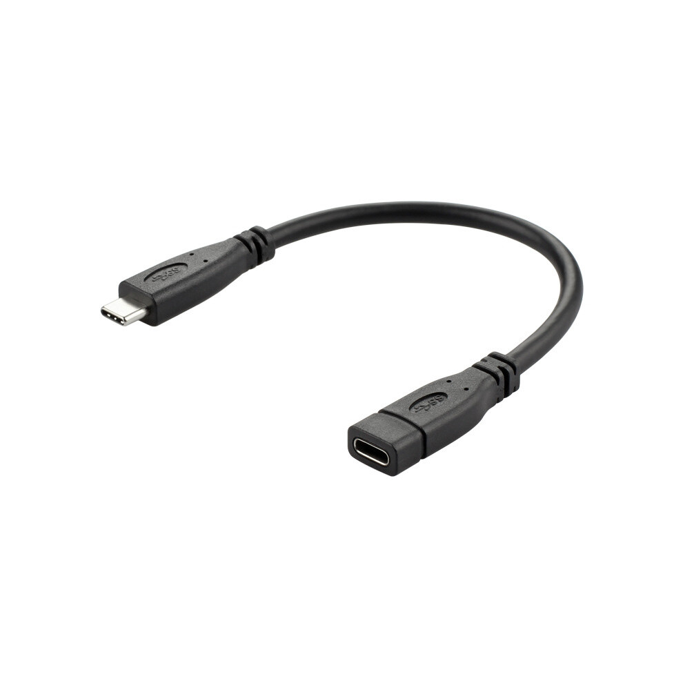 Usb 3.1 Type-C / Usb-C Male To Type-C / Usb-C Female Gen2 Adapter Cable, Length: 50Cm Gold 6083684940163