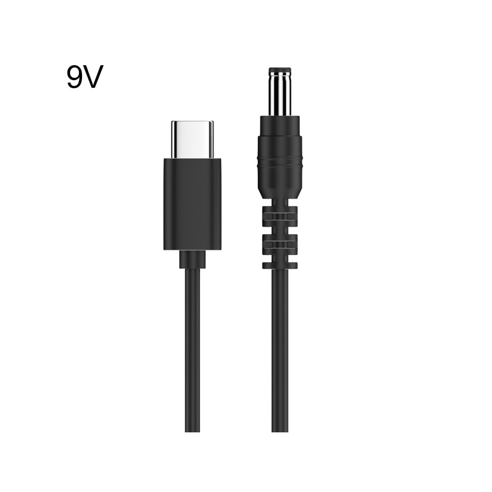 9V 5.5 X 2.1Mm Dc Power To Type-C Adapter Cable 6083684940071