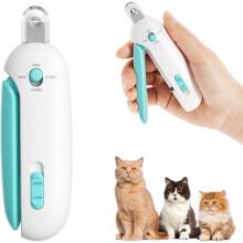 Katzennagelschere mit verstellbarem 3-Größen-Schneideloch & integriertem Nagelfeilen | Sicherer Krallen-Schneider für Kätzchen & Indoor-Katzen