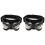 2X Tamburello da Percussione Con Metallo Jingles, Nero 1